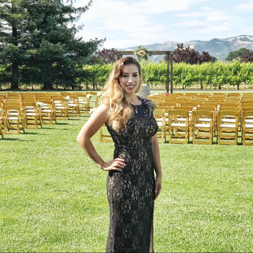 Formal black long dress